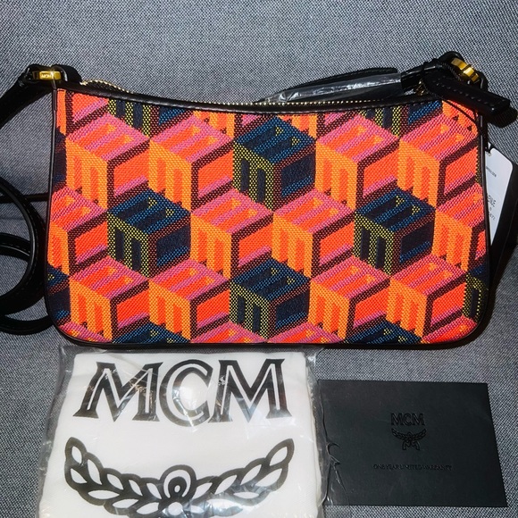 Sold-MCM Mini Cubic Monogram Bag (NWT)! - Picture 1 of 10